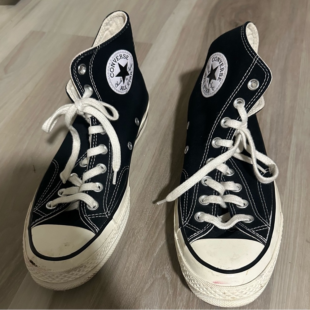 Converse Black and White High-Tops